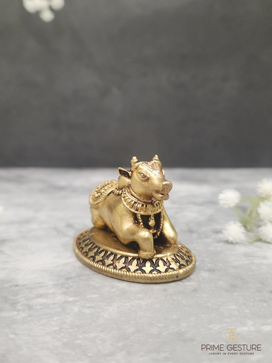 Brass Nandi Murti Idol