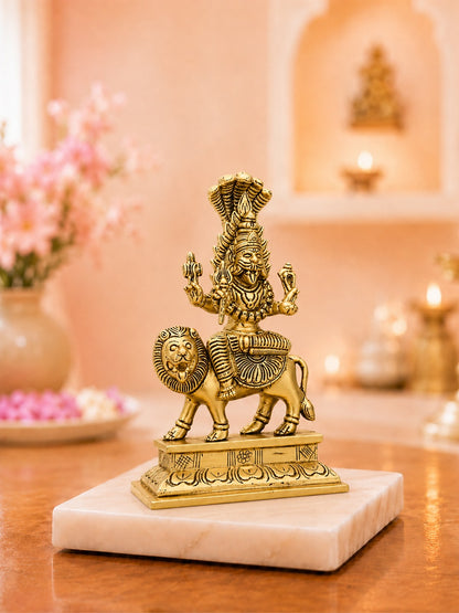 Brass Pratyangira Devi Idol (Mother of Moksha)