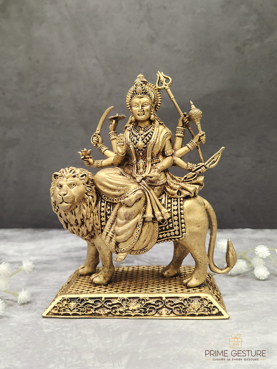 Brass Sherawali Maa Idol