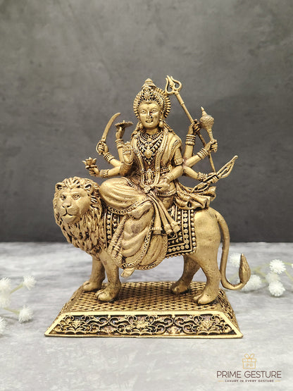 Brass Sherawali Maa Idol