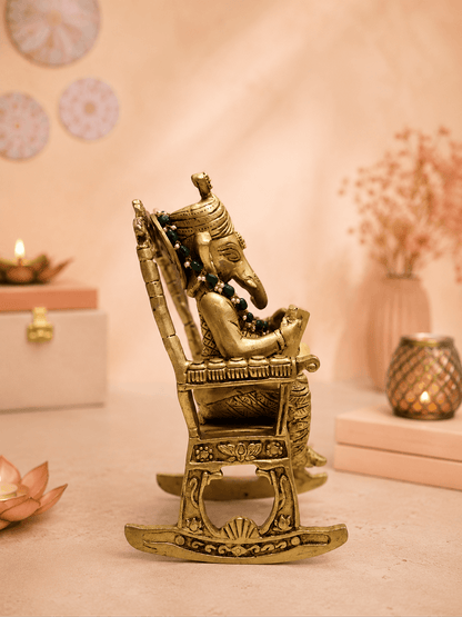 Brass Vidya Vinayak Ganesha Idol