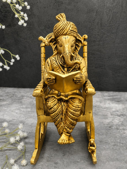 Brass_Ganesha_Reading_Book