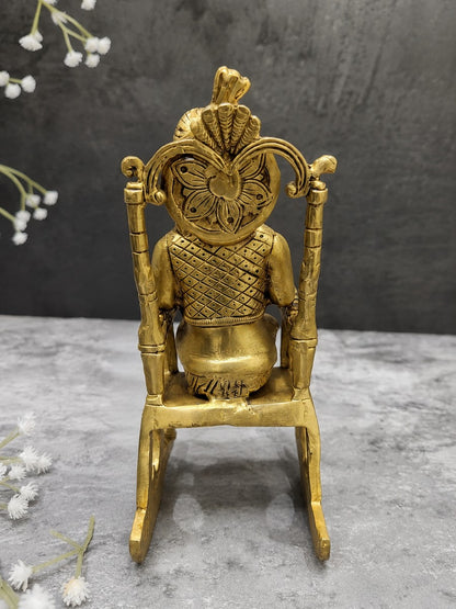 Brass Vidya Vinayak Ganesha Idol