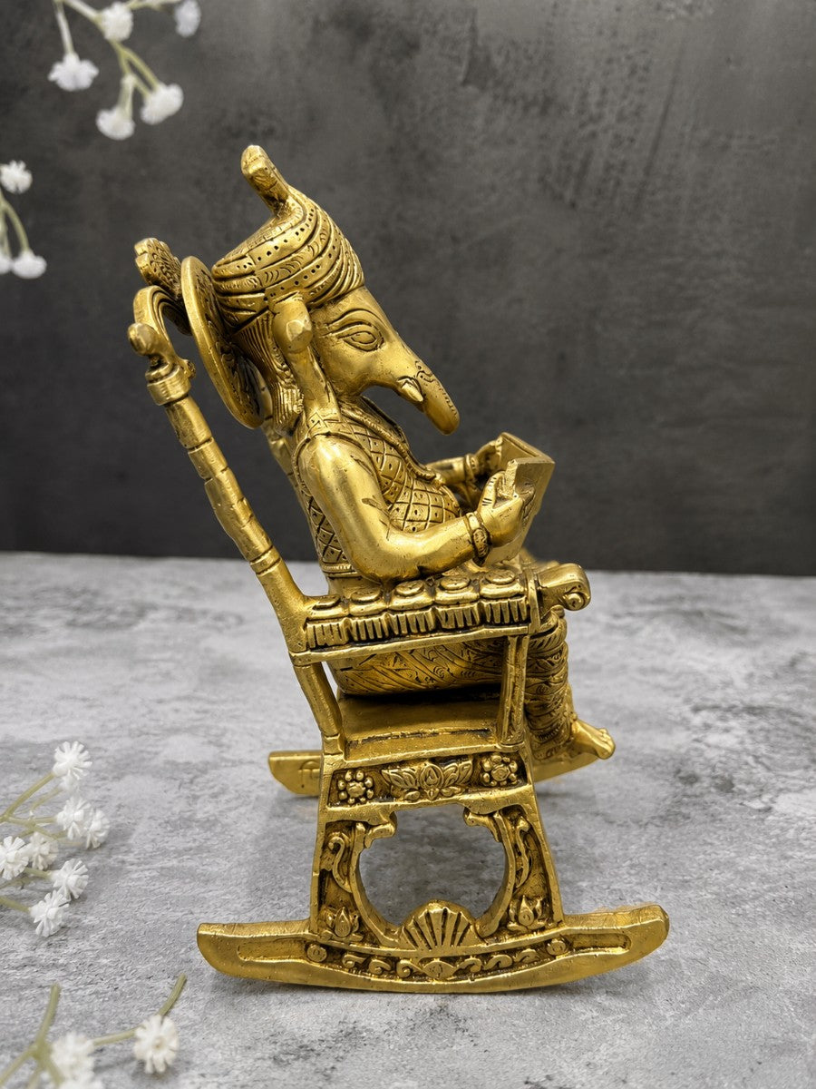 Brass Vidya Vinayak Ganesha Idol