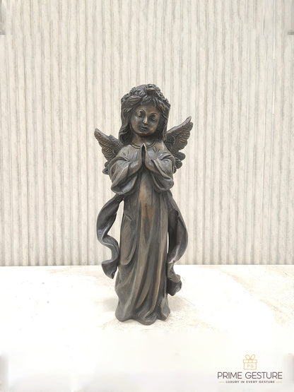 Brass Praying Angel Statue