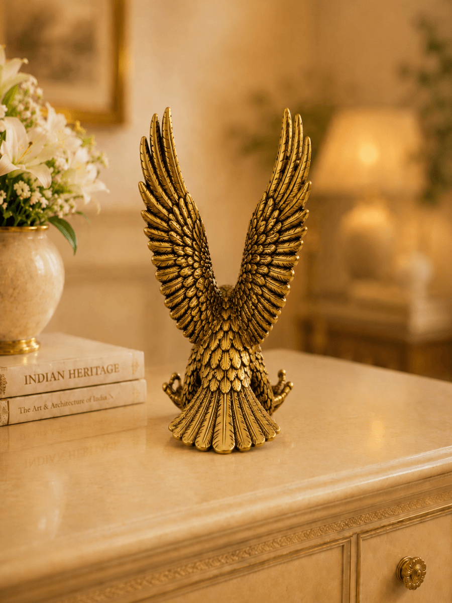 Garuda Eagle Antique Gold Finish