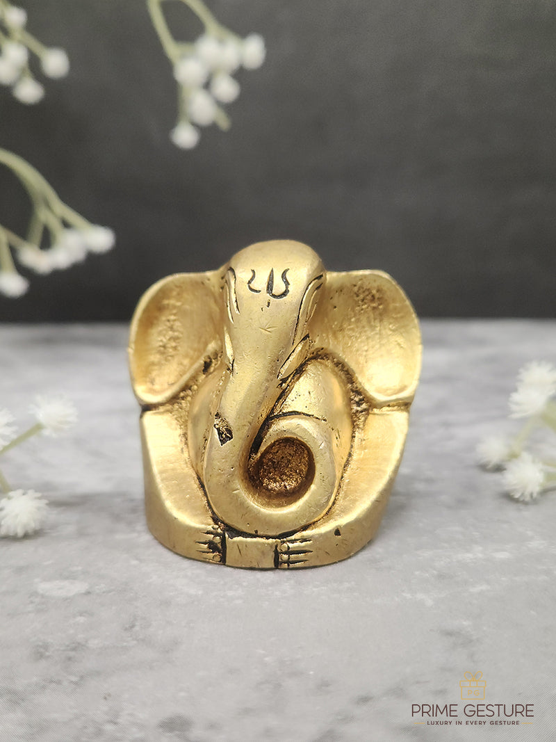 Good Luck Brass Ganesha Idol - Product Dimensions