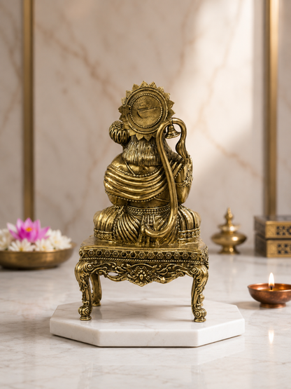 Hanuman Ji Antique Finish Idol for Home Temple & Decor