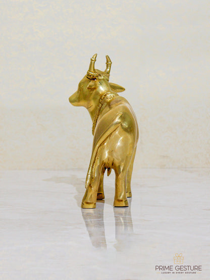 Brass Cow Statue