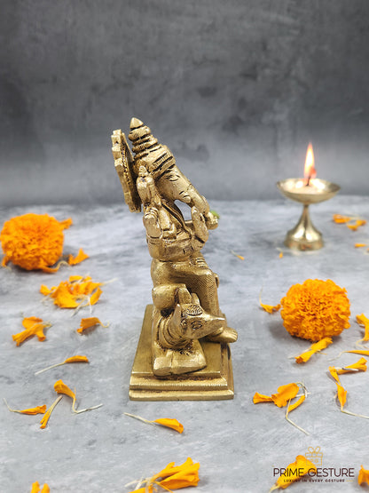 Lord Ganesha Idol In Brass