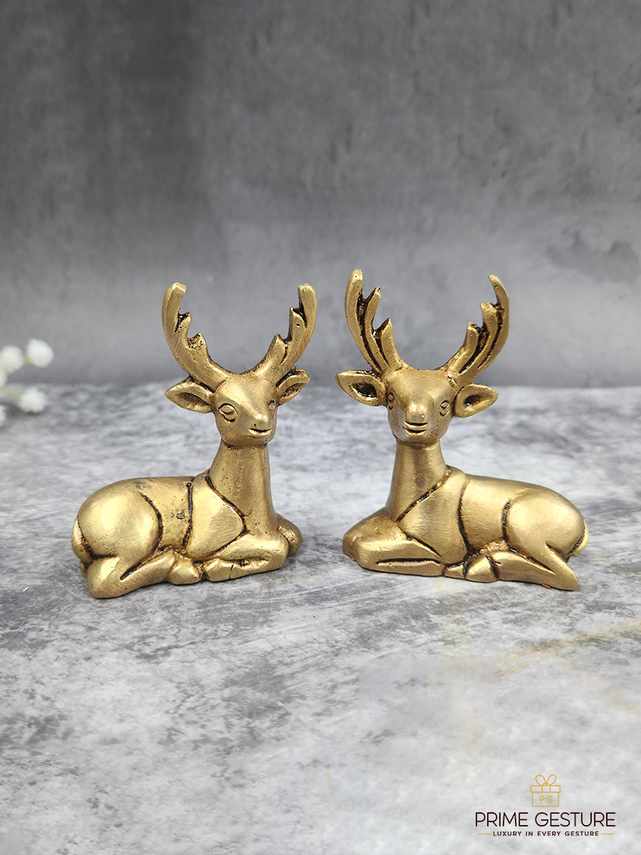 Metal Deer Figure Statue