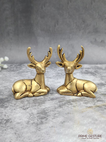 Metal Deer Figure Statue