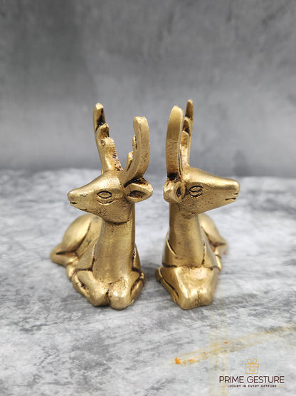 Metal Deer Figure Statue