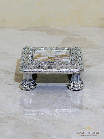 Silver Decorative Chowki